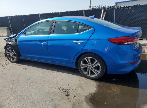 KMHD84LFXHU063544 2017 HYUNDAI ELANTRA Blue Tył lewy
