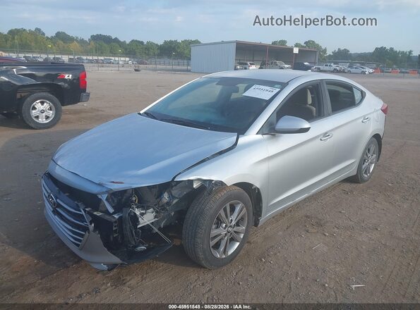 KMHD84LFXHU064368 2017 HYUNDAI ELANTRA Silver Przód lewy