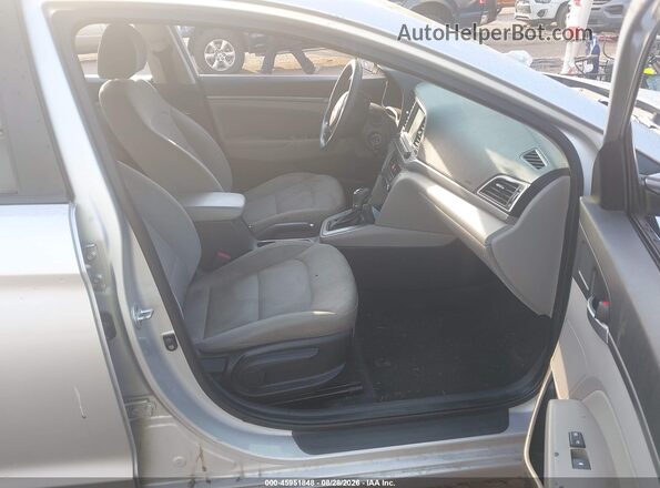 KMHD84LFXHU064368 2017 HYUNDAI ELANTRA Silver Widok wnętrza z przodu