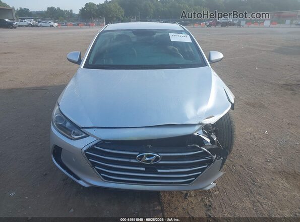 KMHD84LFXHU064368 2017 HYUNDAI ELANTRA Silver Widok zestawu wskaźników