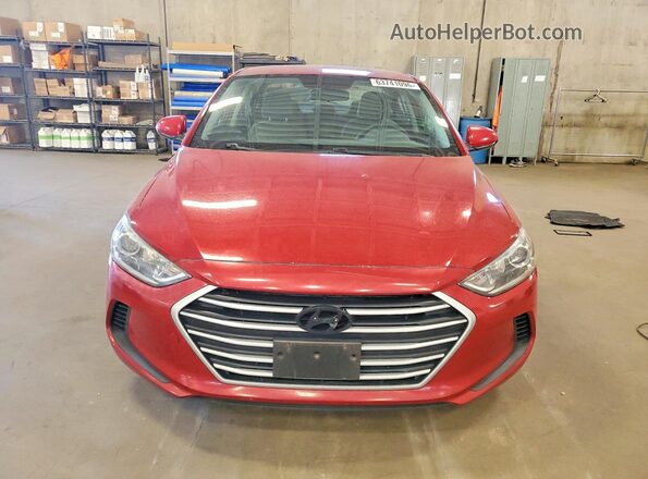 KMHD84LFXHU142566 2017 HYUNDAI ELANTRA Red Դիմացի տեսք