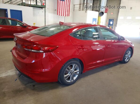 KMHD84LFXHU142566 2017 HYUNDAI ELANTRA Red Հետևի աջ