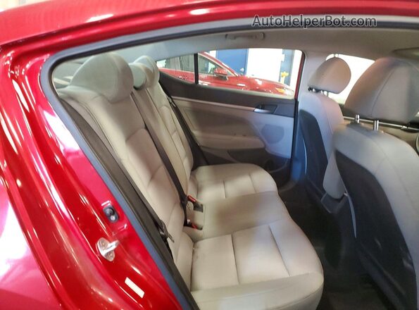 KMHD84LFXHU142566 2017 HYUNDAI ELANTRA Red Հետևի նստատեղերի տեսք