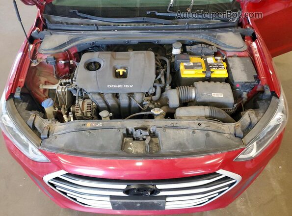 KMHD84LFXHU142566 2017 HYUNDAI ELANTRA Red Սալոնի հետևի տեսք