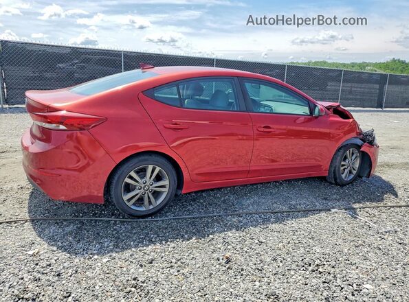 KMHD84LFXHU178323 2017 HYUNDAI ELANTRA Red Задня права чверть