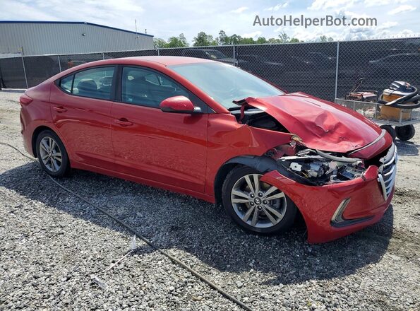 KMHD84LFXHU178323 2017 HYUNDAI ELANTRA Red Передня права чверть