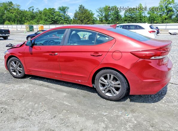 KMHD84LFXHU178323 2017 HYUNDAI ELANTRA Red Задня ліва чверть