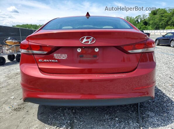 KMHD84LFXHU178323 2017 HYUNDAI ELANTRA Red Вид ззаду