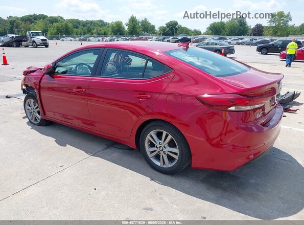 KMHD84LFXHU208369 2017 HYUNDAI ELANTRA Red Հետևի ձախ