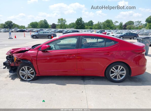 KMHD84LFXHU208369 2017 HYUNDAI ELANTRA Red 