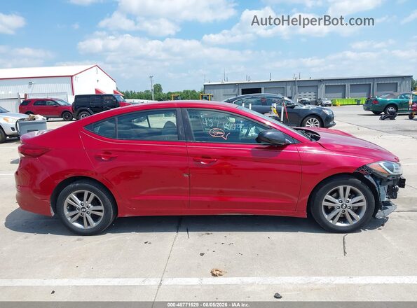 KMHD84LFXHU208369 2017 HYUNDAI ELANTRA Red Սալոնի 360 աստիճան տեսք