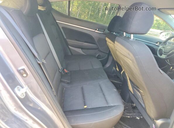 KMHD84LFXHU221249 2017 HYUNDAI ELANTRA Серый Вид задних сидений