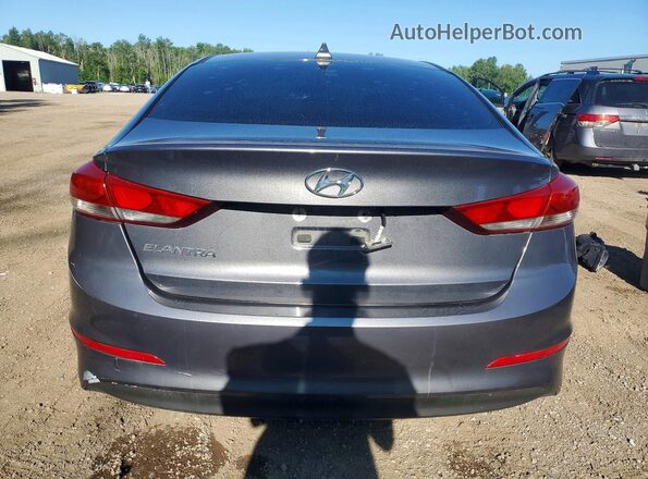 KMHD84LFXHU221249 2017 HYUNDAI ELANTRA Серый Вид сзади