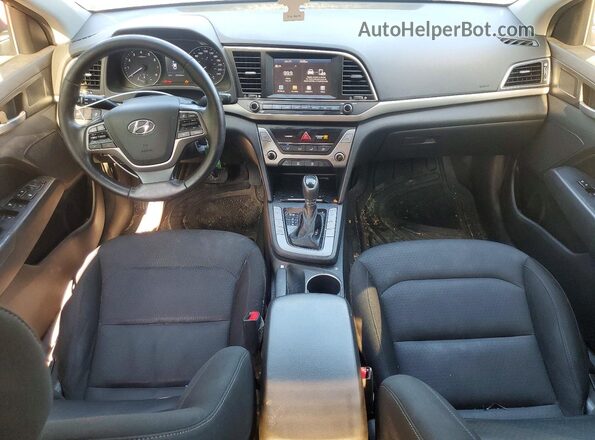 KMHD84LFXHU221249 2017 HYUNDAI ELANTRA Серый Вид панели приборов