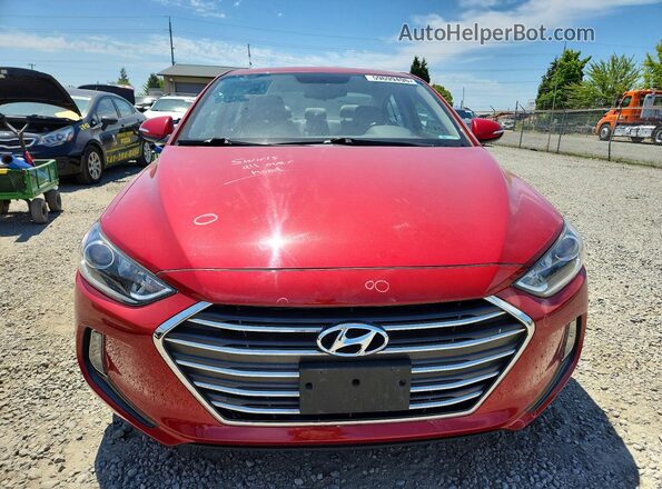 KMHD84LFXHU262965 2017 HYUNDAI ELANTRA Red Вид спереду