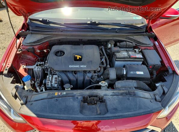 KMHD84LFXHU262965 2017 HYUNDAI ELANTRA Red Вид задньої частини салону