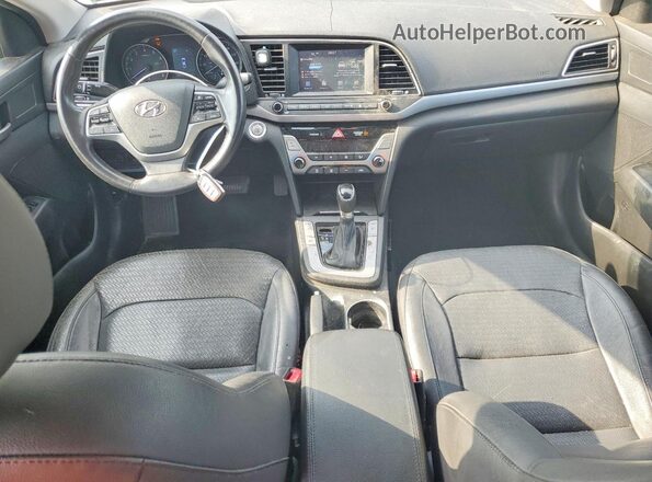KMHD84LFXHU263792 2017 HYUNDAI ELANTRA Silver Vista del salpicadero