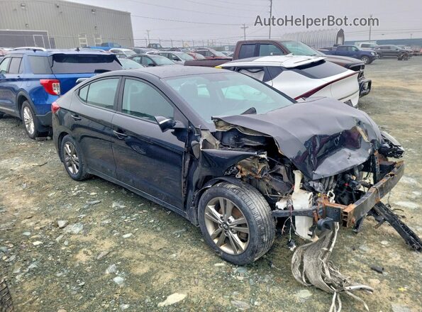 KMHD84LFXHU401475 2017 HYUNDAI ELANTRA Black წინა მარჯვენა