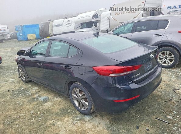 KMHD84LFXHU401475 2017 HYUNDAI ELANTRA Black უკანა მარცხენა