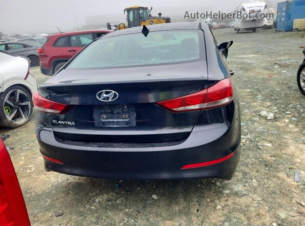 KMHD84LFXHU401475 2017 HYUNDAI ELANTRA Black უკანა ხედი