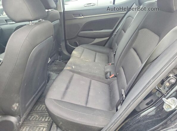 KMHD84LFXHU401475 2017 HYUNDAI ELANTRA Black უკანა სავარძლების ხედი
