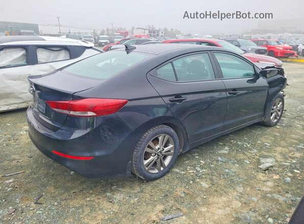 KMHD84LFXHU401475 2017 HYUNDAI ELANTRA Black უკანა მარჯვენა