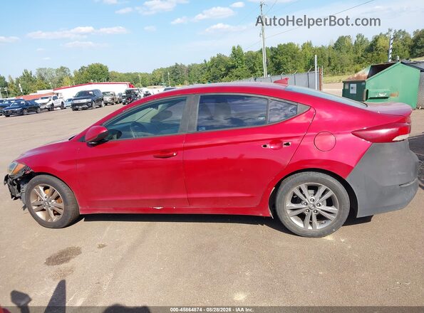KMHD84LFXHU426036 2017 HYUNDAI ELANTRA Burgundy Vista interior trasera