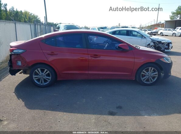 KMHD84LFXHU426036 2017 HYUNDAI ELANTRA Burgundy Vista del cuadro de instrumentos