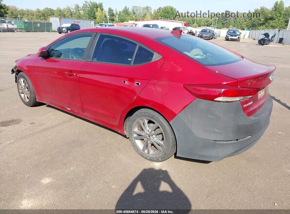 KMHD84LFXHU426036 2017 HYUNDAI ELANTRA Burgundy Trasero izquierdo
