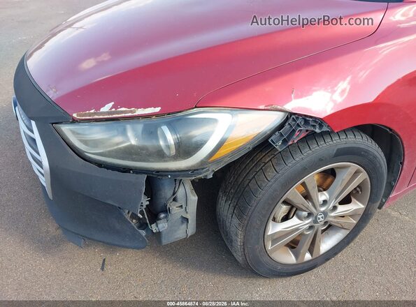 KMHD84LFXHU426036 2017 HYUNDAI ELANTRA Burgundy Vista frontal