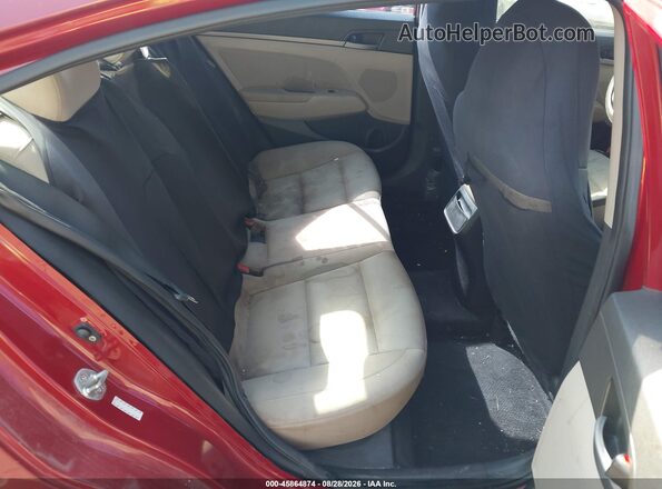 KMHD84LFXHU426036 2017 HYUNDAI ELANTRA Burgundy Vista de la etiqueta del VIN