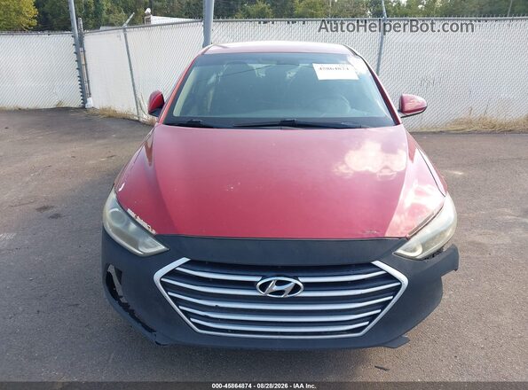 KMHD84LFXHU426036 2017 HYUNDAI ELANTRA Burgundy Vista del salpicadero
