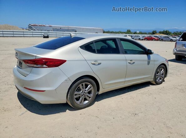 KMHD84LFXJU474576 2018 HYUNDAI ELANTRA Silver Trasero derecho