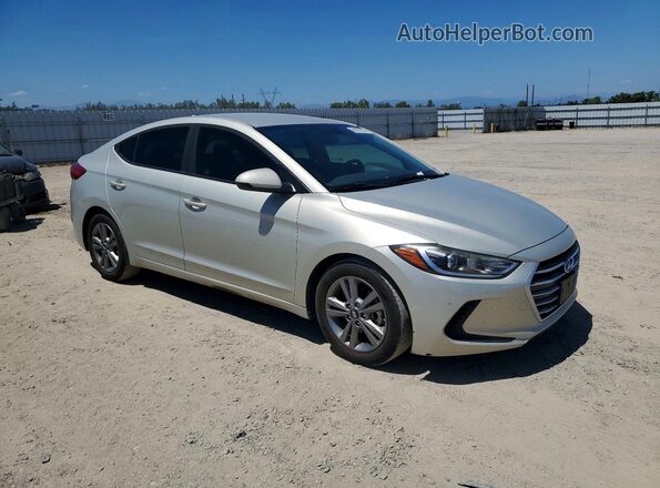 KMHD84LFXJU474576 2018 HYUNDAI ELANTRA Silver Delantero derecho
