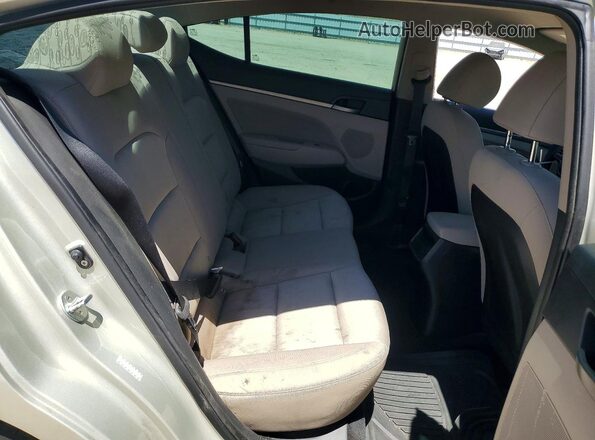 KMHD84LFXJU474576 2018 HYUNDAI ELANTRA Silver Vista de los asientos traseros