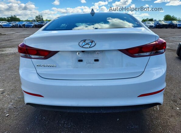 KMHD84LFXJU495525 2018 HYUNDAI ELANTRA Белый Вид сзади