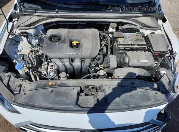 KMHD84LFXJU495525 2018 HYUNDAI ELANTRA Белый Вид задней части салона