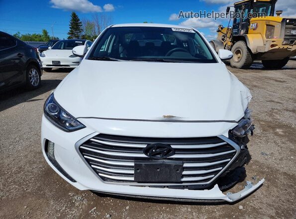 KMHD84LFXJU495525 2018 HYUNDAI ELANTRA Белый Вид спереди