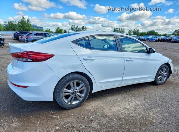 KMHD84LFXJU495525 2018 HYUNDAI ELANTRA Белый Задняя правая четверть