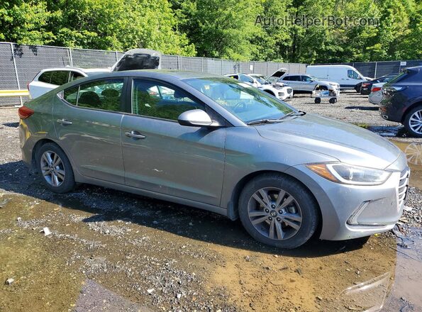 KMHD84LFXJU557313 2018 HYUNDAI ELANTRA Gray წინა მარჯვენა