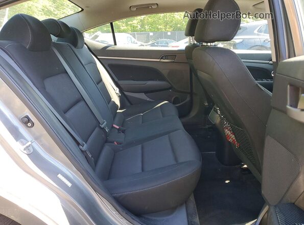 KMHD84LFXJU557313 2018 HYUNDAI ELANTRA Gray უკანა სავარძლების ხედი