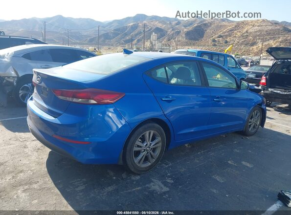 KMHD84LFXJU563516 2018 HYUNDAI ELANTRA Blue Rear right