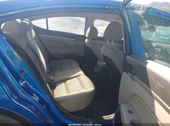KMHD84LFXJU563516 2018 HYUNDAI ELANTRA Blue VIN sticker view
