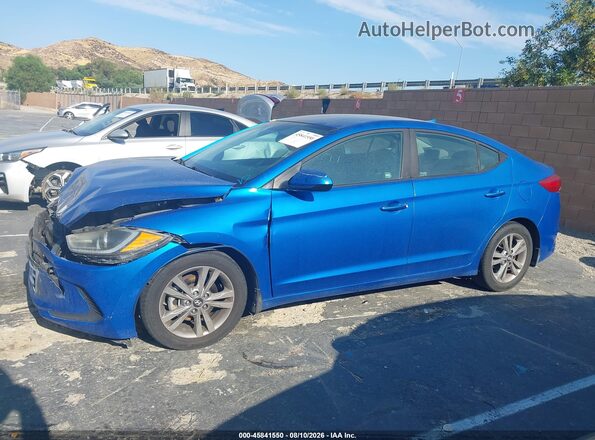 KMHD84LFXJU563516 2018 HYUNDAI ELANTRA Blue 360 interior view