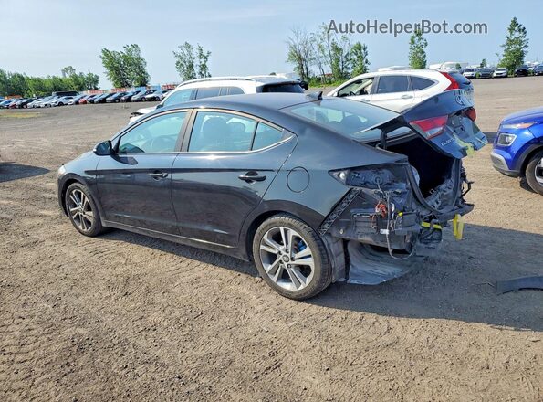 KMHD84LFXJU601987 2018 HYUNDAI ELANTRA Black Tył lewy