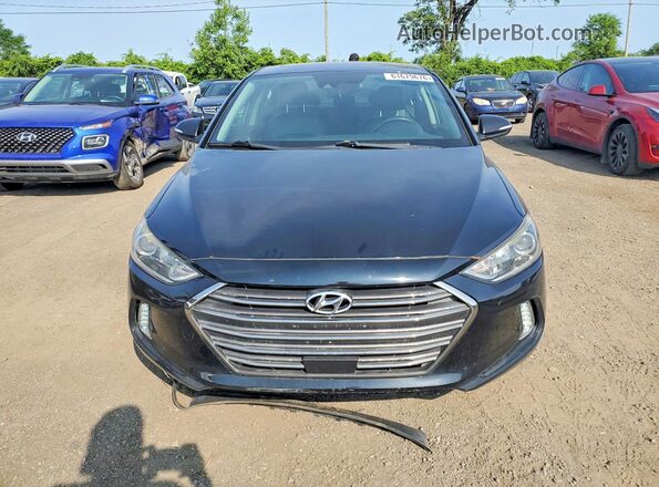 KMHD84LFXJU601987 2018 HYUNDAI ELANTRA Black Widok z przodu