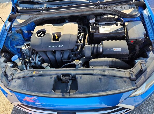 KMHD84LFXJU658318 2018 HYUNDAI ELANTRA Blue უკანა სალონის ხედი