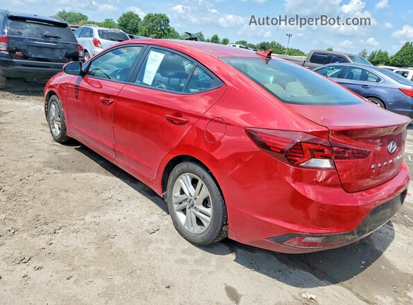 KMHD84LFXKU736811 2019 HYUNDAI ELANTRA Red Rear left