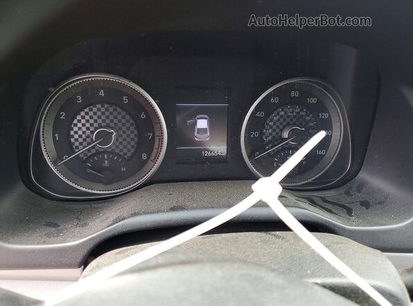 KMHD84LFXKU736811 2019 HYUNDAI ELANTRA Red Instrument cluster view