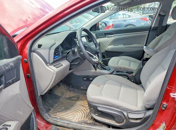 KMHD84LFXKU736811 2019 HYUNDAI ELANTRA Red Front interior view